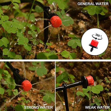 [Kit d'irrigation goutte à goutte] - Système automatique 20 m PVC noir - Set 60 pièces pour jardin (1/5)
