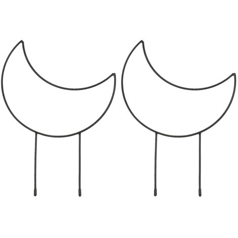 Support Frame [Trellis Géométrique Fer Noir] Jardinière 2 Pièces Stable Résistant pour Croissance Luxuriante Balcon (1/5)