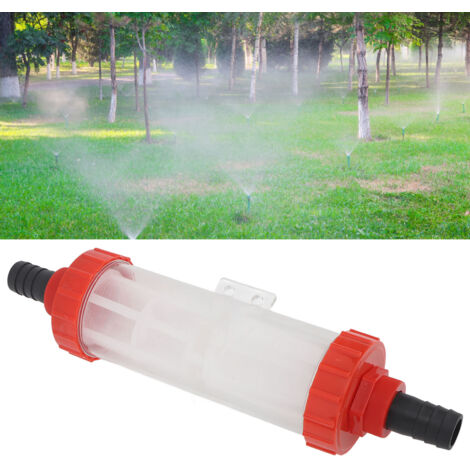 Filtre en Ligne Agricole Nylon Plastic G1 25mm/1in avec Double Entrée et Filet Haute Protection pour Irrigation Jardins Pesticides Pompes (1/5)