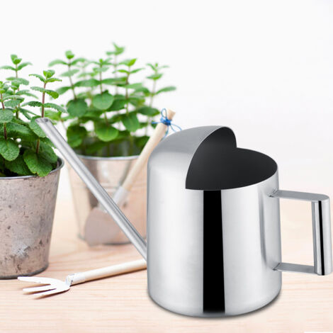 Arrosoir Inox pour Plantes avec Bec Long 300ml [Inox Résistant à la Corrosion, Design Ergonomique, Semi-ouvert] (1/5)