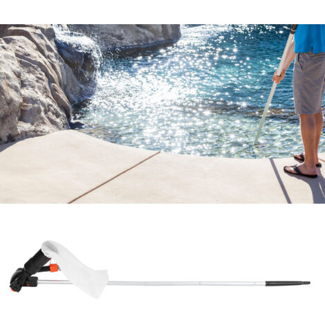 Aspirateur de Piscine Portable Sous l'eau avec Sac de Collecte et Jet à Vide - Standard - 5 Sections, Noir, Matériel Plastique (1/5)