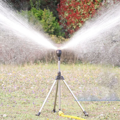 Jet D'Arrosage 360° Rotatif pour Jardin et Pelouse - 2Pièces en Plastique - Couverture de Grande Surface