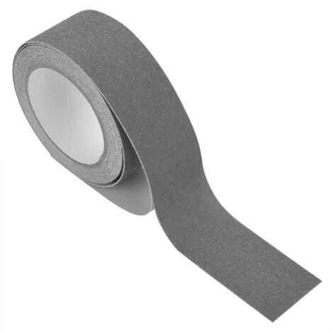 Ruban Antidérapant PVC 5m x 5cm - Surface Sablée - Adhésif Fort - Couleur Gris - Sécurité Escalier/Sol - Décoration Colorée (1/5)