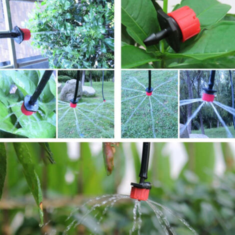 Kit d'Irrigation Goutte à Goutte Automatique Kit d'Arrosage Micro Pulvérisation Atomisation 30m/1181.1in PVC PP POM (1/5)