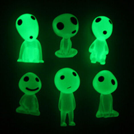 Décoration de Bonsai Micro Elfe Lumineux 6pcs - Ornements Détaillés En Résine (1/5)