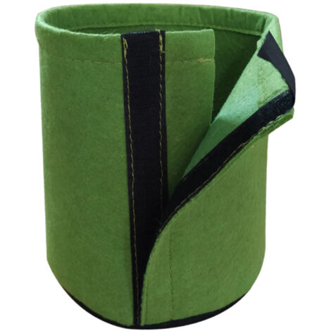 Sac de culture en feutre pour plantes - [Votre Marque] - 16×20cm/21×22cm - Sac de plantation réutilisable indoor/outdoor (1 pièce) (1/5)