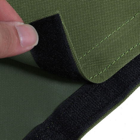 Sac de jardin 2-en-1 / Tapis à feuilles / Conteneur de déchets verts grande capacité Oxford vert (144x144cm) (1/5)