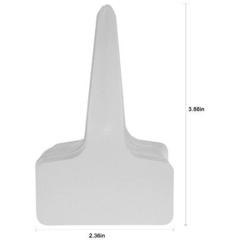 Étiquettes de jardin PVC, 100 pièces blanches pour plantes, signe de marquage résistant aux UV, écriture facile, réutilisable. (1/5)