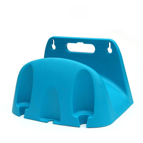 [Porte-Raccord pour Tuyau] [Mano] [BLUE-PR] [Plastique Durabilité] - Organisez votre tuyau, économisez de l'espace, mur montable bleu 25x15x15cm, 1 rack + clous inclus (1/5)
