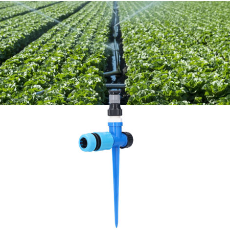 Arroseur de Pelouse 1/2'' 360° Rotatif ABS avec Pic de Sol pour Arbres Fruitiers Jardins Serres (1/5)