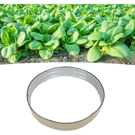 Kit de Lit de Jardin Élevé [Kit de Lit de Jardin Élevé] [Lot de 6 Panneaux] [107x20cm] [Bord Rond] [Ouverture Bas] [Ivory White] (1/5)