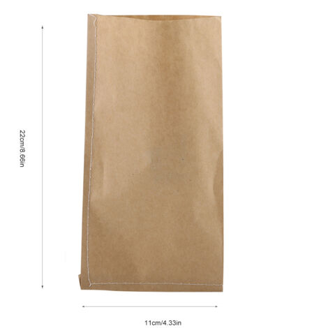 Sacs Kraft Paper Vintage pour Semences, Pollinisation & Stockage - 100 sacs de qualité écologique, 11x22cm (1/5)