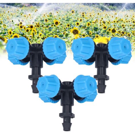 Buse d'arrosage Cross Micro pour Atomisation [Lot de 20] - Nozzle Irrigation pour Jardin, Terrasse, Lawn - Plastique, 4/7mm (1/5)