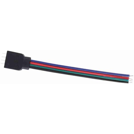 Connecteurs 4 Pin pour Rubans LED RGB 5050/3528/3014 - Lot de 20 - Câbles PVC 10cm (1/5)
