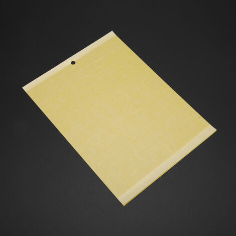 Ensemble de 50 pièces : Panneaux doubles à glue pour insectes (15x20 cm, PP jaune) avec attractant, fils de suspension et trous - pour serre, jardin et arbres fruitiers (1/5)