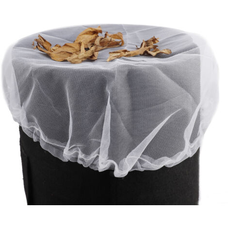 Couverture Filet PE de 95cm pour Tonneau de Pluie jusqu'à Ø80cm - Protection Anti-Feuilles avec Cordon d'Attache Pratique - 1 Pièce Inclus (1/5)