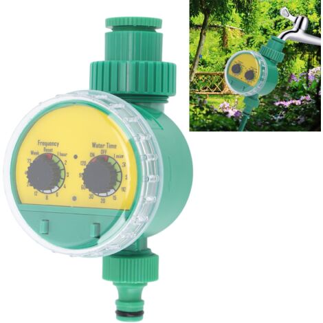 Programmeur d’irrigation automatique G3/4 - Contrôleur d’arrosage simple pour jardins, terrasses et balcons avec timer 1-120 min, installation sans outils, pression 1-6kg (1/5)