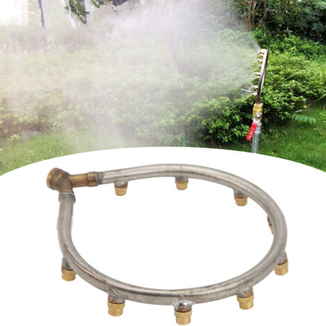 Multifunctional Annular Nozzle avec connection G3/8 femelle, 10 tête en cuivre et stainless steel pour irrigation agricole et jardin (1/5)