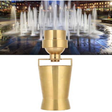 Fontaine à jet de glace en acier brassé, tuyau de 1,5 pouces, hauteur d'arrosage 8m - Installation facile, spray pour bassins et fontaines (1/5)