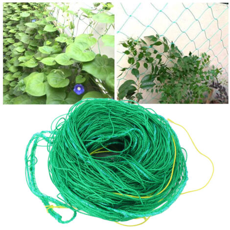 Filet de Treillis pour Plantes Filet de Treillis Vert Polypropylène Filet de Support pour Plantes Grimpantes Fruits et légumes 2x5m (1/5)