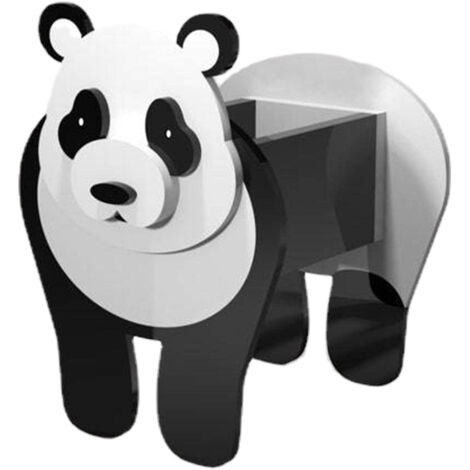 Pot en PVC pour Plantes et Succulentes - Pot Panda Décoratif et Modifiable (34 x 24 cm) - Design Unique Animal (1/5)