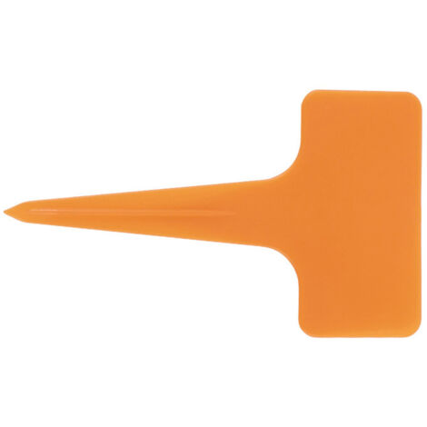 Etiquettes de jardin en forme de T - 20PCS pour classification et marquage - PP résistant - 10cm - Orange (1/5)