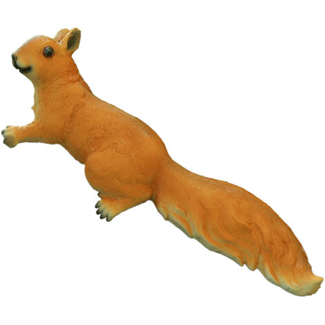 [Décoration de Jardin] Sculpture Animal Simulée Squirrel - Ornement Suspendu pour Cour/Balcon, Décor Tuyau d'eau (1/5)