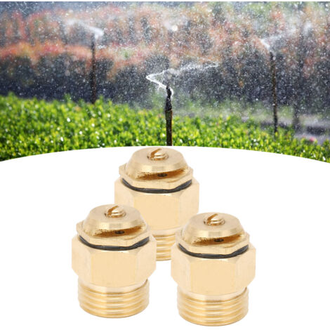 Tête de Sprinkler de Réfraction G1/2 Cuivre avec 3PCS - Micro Sprinkler Adjustable pour Irrigation de Jardin et de Fleurs (1/5)