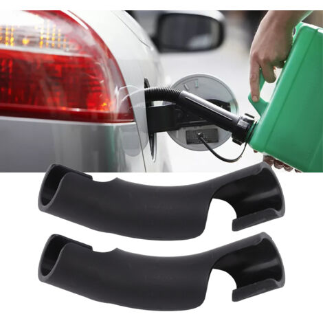 Coude pour Tuyau de Conteneur 2pcs en Plastique Noir Diamètre Intérieur 2.3cm pour Récipient de Carburant Racing (1/5)
