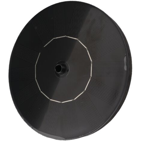 Pompe à eau solaire flottante avec 4 jets pour fontaine jardin, bassin, aquarium (1.4W, 180L/H)