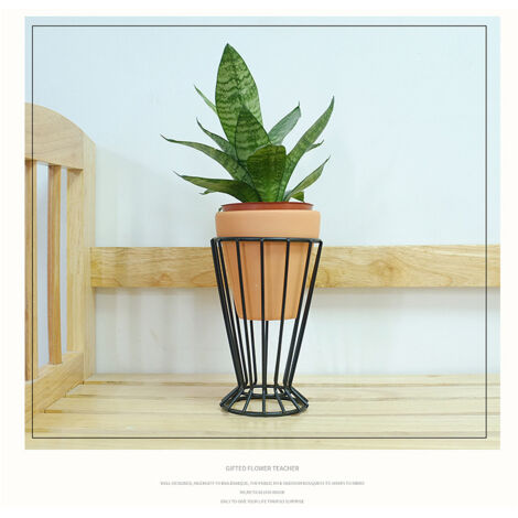 Accessoire de Décoration - Pot Métallique pour Plantes Aériennes - Élégant & Relaxant (1/5)