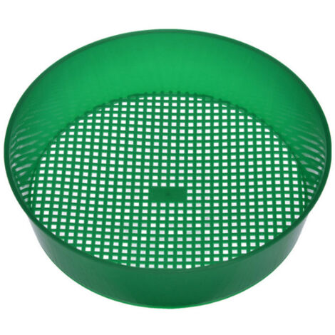Tamiseur de Terre Plastique Vert - Outil de Jardinerie Essentiel pour Potager, Bonsai et Filtration de Sol - 21×5.5cm, 65g, Maillage 3-4mm - Un Pack (1/4)