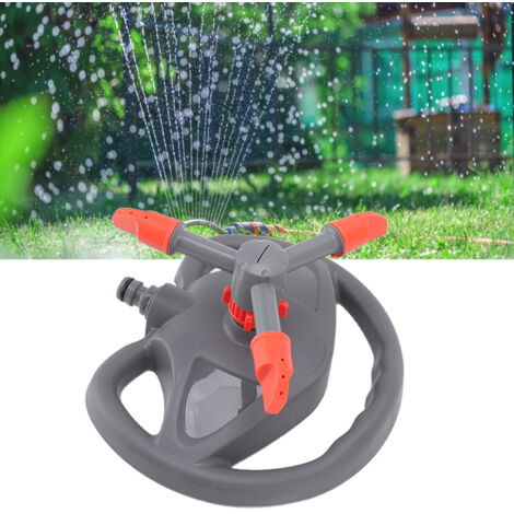 Arroseur pour jardin multifonctionnel rotation 360° avec base et tête ABS pour irrigation de pelouse et plante (1/5)