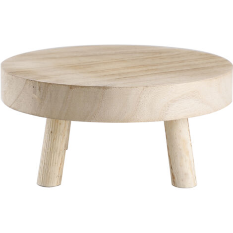 Pot de Plante Design [Sans Marque] - Présentoir Bois Paulownia Élégant et Rustique avec finition anti-décoloration pour petite plante feuillage épais (1/5)