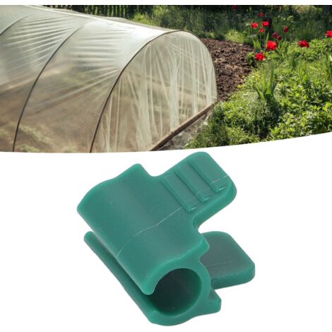 Serres Pince à Film, Pinces Tunnel 14mm, Lot de 24, Construction Plastique Résistant (1/5)