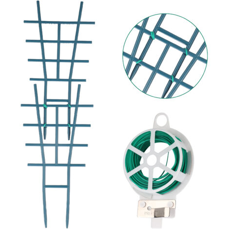 Tuteur pour Fleurs [PP] Noir  2 Supports Résistants pour Plantes en Pot  Contre Vent et Pluie  Modulable et Réutilisable (1/5)