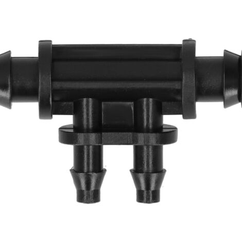 Connecteur 4‑Voies pour Irrigation 8/11‑4/7mm, POM Noir, 50 Pièces (1/5)