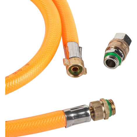 Flexible PVC Hose DN6/16mm 3.9ft High Pressure Washer Tube Quick Connect Kit Clipon Accessories for Engine Sprayer (1/5)