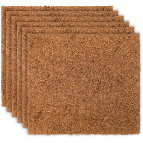 Coussinet de Niche Naturel pour Poulailler - Fibre de Coco, 33 x 33 cm, 360/600 g, Pads de Ponte (6/10 Pièces), Confort et Résistance (1/5)