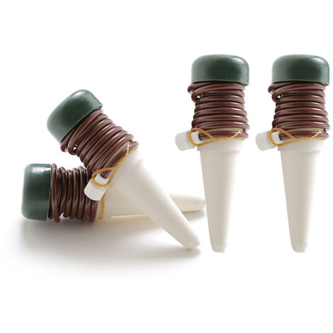 [Dispositif d'arrosage automatique] / Set de 4 Irrigateurs Intelligents pour Fleurs et Plants / Kit Autonome d'Hydratation Souterraine PP et Céramique / 11cm Approx