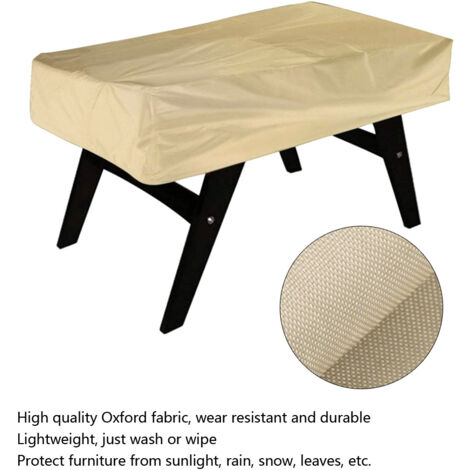 Housse de Protection Housse de Table Imperméable Anti-Poussière pour Billard 142x132x38cm Avec Sac de Stockage Beige (1/5)