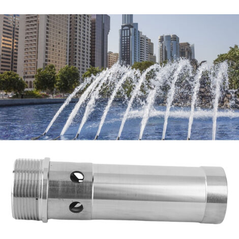 Buse de fontaine à bulles G1-1/2 DN40 avec filetage mâle - Acier inoxydable, 50-100KPa, pour bassins et décors aquatiques (1/5)