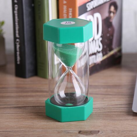 Sablier de Temps Plastique Coloré Chronomètre 3/10/20/30/60 Minutes Décor Bureau Maison Cadeau Original (1/3)