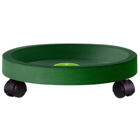 Soucoupe à roulettes pour pots de fleurs - 3 tailles (28,5cm/33,4cm/38,3cm) - Plastique robuste portant 125 lbs - 4 roues avec frein - Usage intérieur/extérieur
