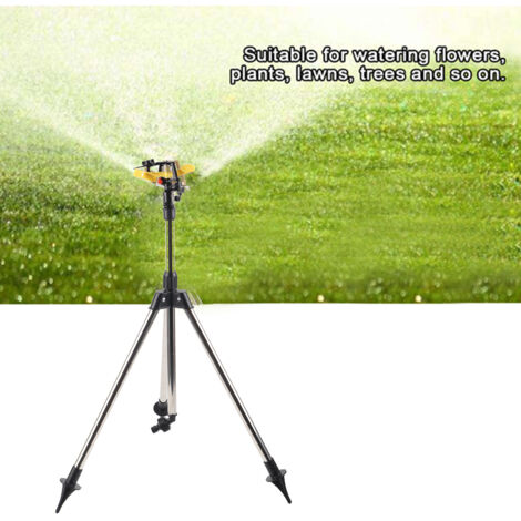 Système d'Irrigation Autonome Tripod avec Arroseur en Acier Inoxydable et ABS pour Jardin et Pelouse, Hauteur Adjustable 45-89cm (1/5)