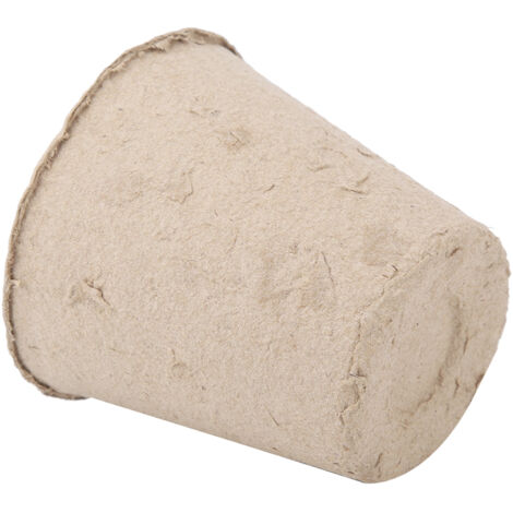 Pot de Culture Dégradable en Pulpe - 50 Pots Jardinage 8x8cm Eco-Friendly pour Semis et Plantation (1/5)