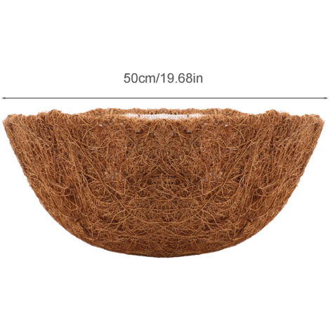 Panier suspendu Liner - Coco & tissu non-tissé - Dia 20-50cm - 1 pièce