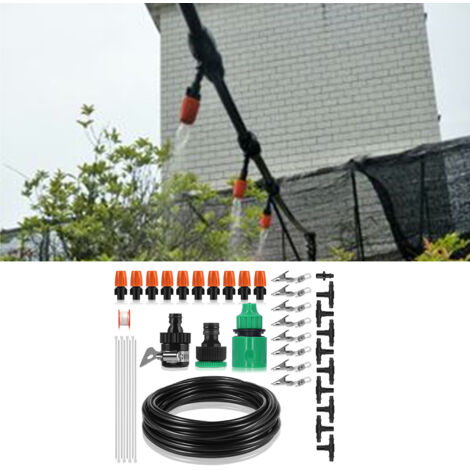 Kit d'Irrigation Atomisée Kitfits 10 Emplacements 8m PVC+PP Atomisation Cooler (1/5)