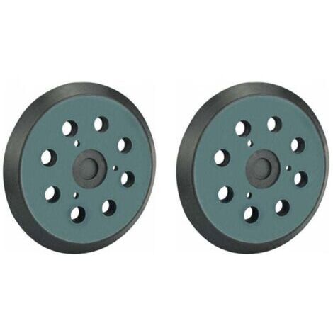 Plateau de ponçage 125mm Makita modèle BO/5041 avec 8 trous, 2 pièces pour ponceuse 5 pouces (1/4)
