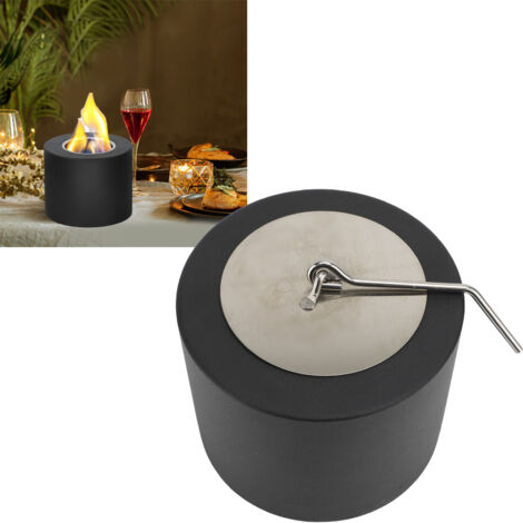 Brasero de Table en Céramique et Métal, Design Portable, Fumée Nulle, Pour Intérieur et Extérieur avec Extincteur (1/5)